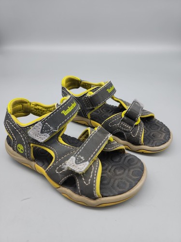 Sandali Timberland bambino taglia 8 grigio giallo scarpe acqua