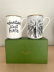 Kate Spade Lenox Spirit Of Adventure 2-teiliges Tassen-Set Neu im Karton - Bild 1 von 13