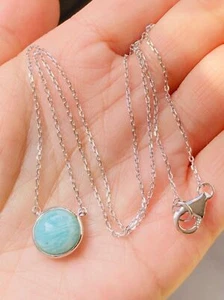 CI 925 sterling Silver natural gemstone necklace - Picture 1 of 6