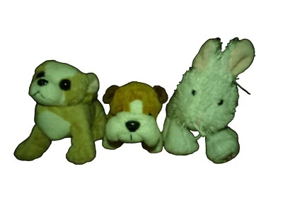 Webkinz, Lot 3 Ganz,  2 Dogs 1 rabbit Lil Kinz Animals 6" NO CODES EUC!  - Image 1 of 4
