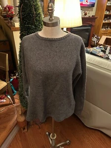 Lands End Sweater Women SizeXL Wool-Cashmere-Angora mix  Pullover Knit  Preppy - Picture 1 of 7