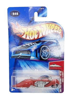 Hot Wheels 2004 First Editions Red Crooze W-Oozie 1:64 Scale Diecast Motorcycle - Image 1 of 2