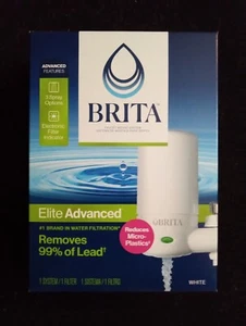Brita Faucet Water Filter System Elite Advanced White - Picture 1 of 2