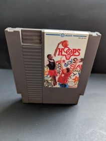 Hoops 1989 Basketball Game NES Nintendo System  Works Authentic Tested