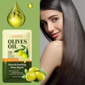 Olive Hair Mask Olive Oil Repair Smooth Nourishing Hair Mask Hair Care Hot Sale - Picture 1 of 12