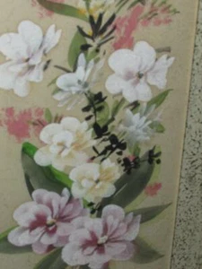 FABULOUS MID CENTURY ART PR FLOWER PAINTINGS PICTURES ARTIST SIGNED - Picture 1 of 1