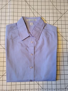 Ladies Long Sleeve Value Poplin Shirt Size XS Light Blue, Port Authority L632  - Picture 1 of 3