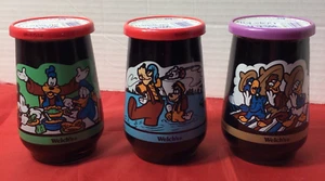Juego de 3 frascos de vidrio Welch's Uva Fresa Jalea Disney SELLADOS #5, #4 y #2 - Imagen 1 de 10