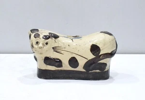 Chinese Antique Porcelain Cat Pillow Head Rest - Picture 1 of 6