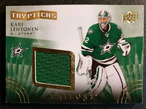 2014-15 Upper Deck Trilogy Tryptichs #TDAL1 Kari Lehtonen JSY #068/400 - Bild 1 von 2