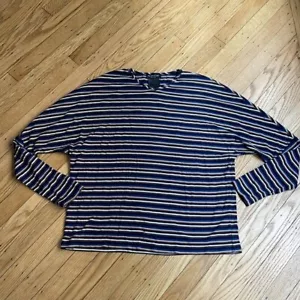 WEAR & FLAIR multicolored striped ribbed t-shirt size xl - Picture 1 of 4