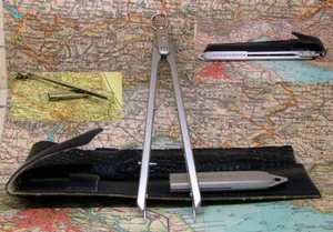 NOS Soviet russian vintage 60s original mariner's navigational mapping dividers - Picture 1 of 8