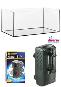 Diversa Aquarium Fish Tank Standard Real Guardian Glass with Underwater Filter. - Picture 1 of 5