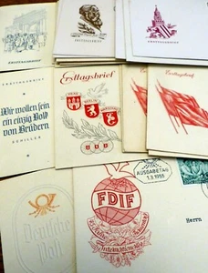 Auswahl DDR FDC 1955 Ersttagsbrief Brief First Day Cover Deutschland Berlin SST - Bild 1 von 44