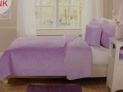 Kids Expressions Butterfly Mink Twin Quilt, Sham, Decorative Pillow Set - Purple - Image 1 of 4