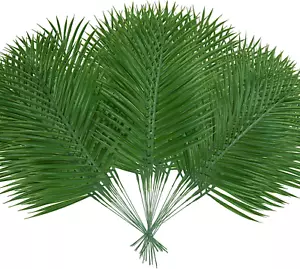 40 Pcs Artificial Palm Leaves, 20.4" Outdoor Faux Palm Fronds Fake Tropical Palm - Picture 1 of 12