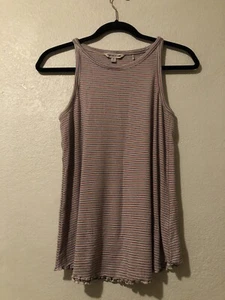 Toad & Co Women's Daisy Ribbed Striped Tank Top KB7 Multicolor Medium - Picture 1 of 5