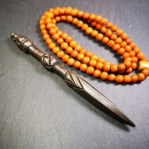 Gandhanra Handmade Tibetan Buddhist Ritual Implement - Kila - Dorje Phurba, 6" - Picture 1 of 10