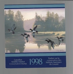 Canada 1998 Wildlife  Habitat Conservation Ringnecked Duck #FWH14 Unused MNH $50 - Picture 1 of 2