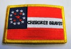 Cherokee Braves 1st Mounted Rifles Flag Aufnäher Patch CSA Rebel Südstaaten