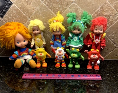 Vintage 1983 Rare Rainbow Brite Dolls & Sprites (hard bodied) & 1 soft body doll - Image 1 of 4