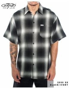 CAMISA CALTOP DE MANGA CORTA FRANELA VETERANO VETERANO A CUADROS SM-5X GÁNGSTER - Imagen 1 de 31