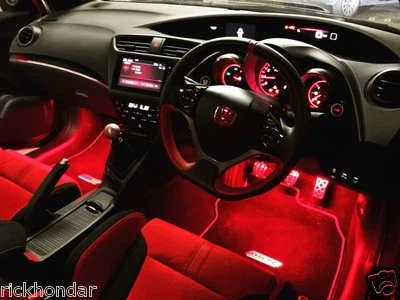 Mugen Spoon Honda Civic Type R EP3 FN2 FK2 FK8 Ambeint Footwell LED Lighting Kit - Image 1 of 4