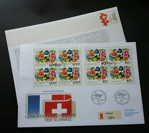 Switzerland France Joint Issue Famous Painting 1988 Joint FDC Rare - Picture 1 of 5