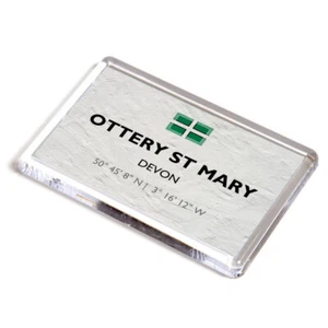 FRIDGE MAGNET - Ottery St Mary, Devon - Lat/Long SY1095 - Picture 1 of 1