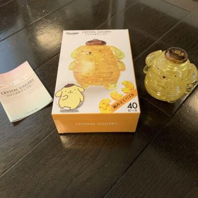Hanayama Pom Pom Purin Pudding Crystal Gallery 3D Jigsaw Puzzle 40 Pieces Sanrio - Image 1 of 4