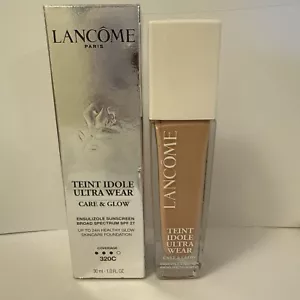 Lancome Teint Idole Ultra Wear Foundation Care & Glow spf 27 320C 1oz 30ml - Picture 1 of 3