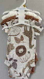 NWT Carters Safari Newborn Infant Boys 3pc The Original Bodysuit Giraffe Lion - Picture 1 of 9