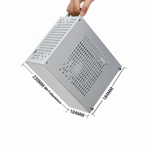 Mini-ITX PC Gehäuse vertikales GPU-Layout PCIe 4.0 x16 Riser 1U Netzteil 4,7L - Bild 1 von 8