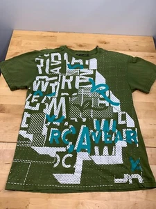 Vtg Y2K Rocawear Green Graphic T Shirt Mens S Logo Streetwear #4101 - Picture 1 of 8