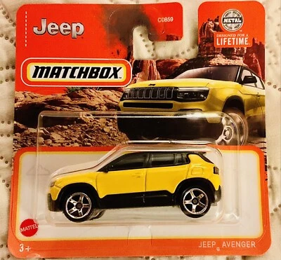 2023 Jeep Avenger Yellow Matchbox MBX Off-Road - Image 1 of 3