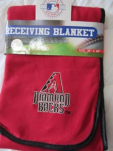 NUEVO CON ETIQUETAS MANTA DE RECEPCIÓN DE BÉISBOL MLB DIAMANTES RESPALDOS Rojo y Negro 30"" x 40 - Imagen 1 de 1