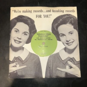 Vintage 1960s Wrigley Doublemint Gum Vinyl Record By Joan and Jane For Employees - Picture 1 of 9