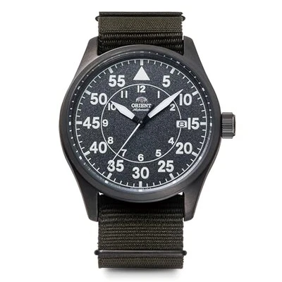 ORIENT RN-AC0H02N Automatic Pilot Watch 42.4mm Gray Dial Nylon Strap Japan F/S - Image 1 of 4