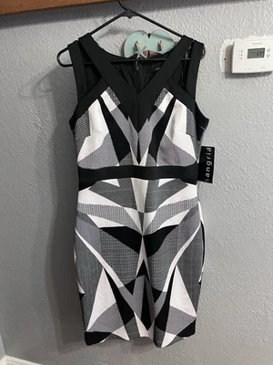 Vestido para mujer sangría blanco negro talla 10 sin mangas Foto 1 de 4