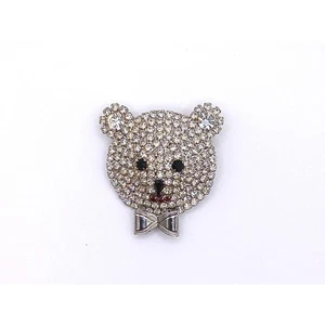 Rhinestone Teddy With Cute Bowtie Pin - Picture 1 of 5