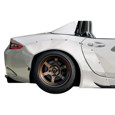 For Mazda MX-5 16-25 TKO RBS Style Fiberglass Rear Fender Flares Unpainted Foto 1 de 4
