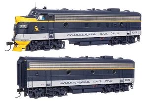 WalthersProto  C&O FP7 A-B Dual Powered LOCO SET w/LOKSOUND5 DCC & Sound NIB - Picture 1 of 4