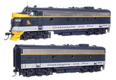 WalthersProto  C&O FP7 A-B Dual Powered LOCO SET w/LOKSOUND5 DCC & Sound NIB - Image 1 of 4