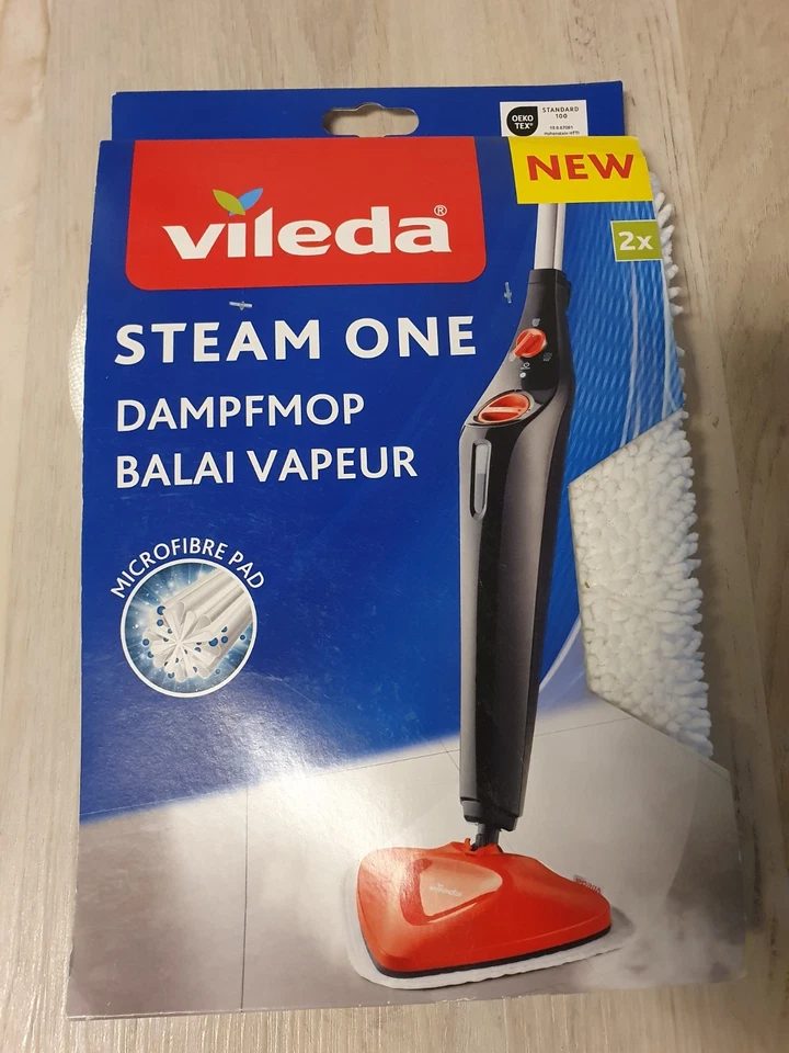 2x Vileda Steam One Dampfmop Ersatzbezug, Ersatzwischbezug - Bild 1 von 1