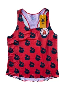 Rabbit Racer Tank Top Size M Orange Speedeez Hoka Western States Endurance Run - Picture 1 of 11