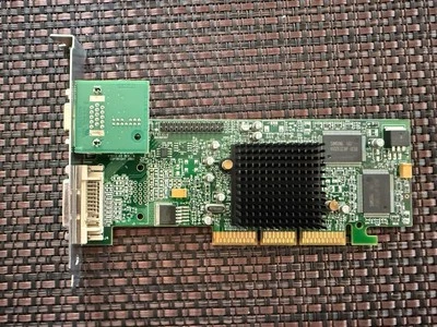 Matrox G550 AGP VGA+DVI Card 32MB Windows XP/7/8/10 - Image 1 of 2