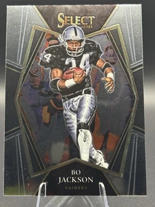 Bo Jackson Chrome Premier Level #139 Panini Select 2021 NFL Oakland Raiders - Picture 1 of 4