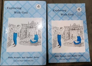 Exploring with God : Grade 4 Rod And Staff Teachers Manual And Text Book - Foto 1 di 3