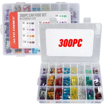 FOR NISSAN NAVARA - 300PC AUTOMOTIVE FUSE MICRO MINI STANDARD - Image 1 of 4