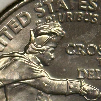 Full Crown 2021 P Quarter WCTD Die Chip Error Uncirculated GEM BU / DIE BREAK MI - Image 1 of 4